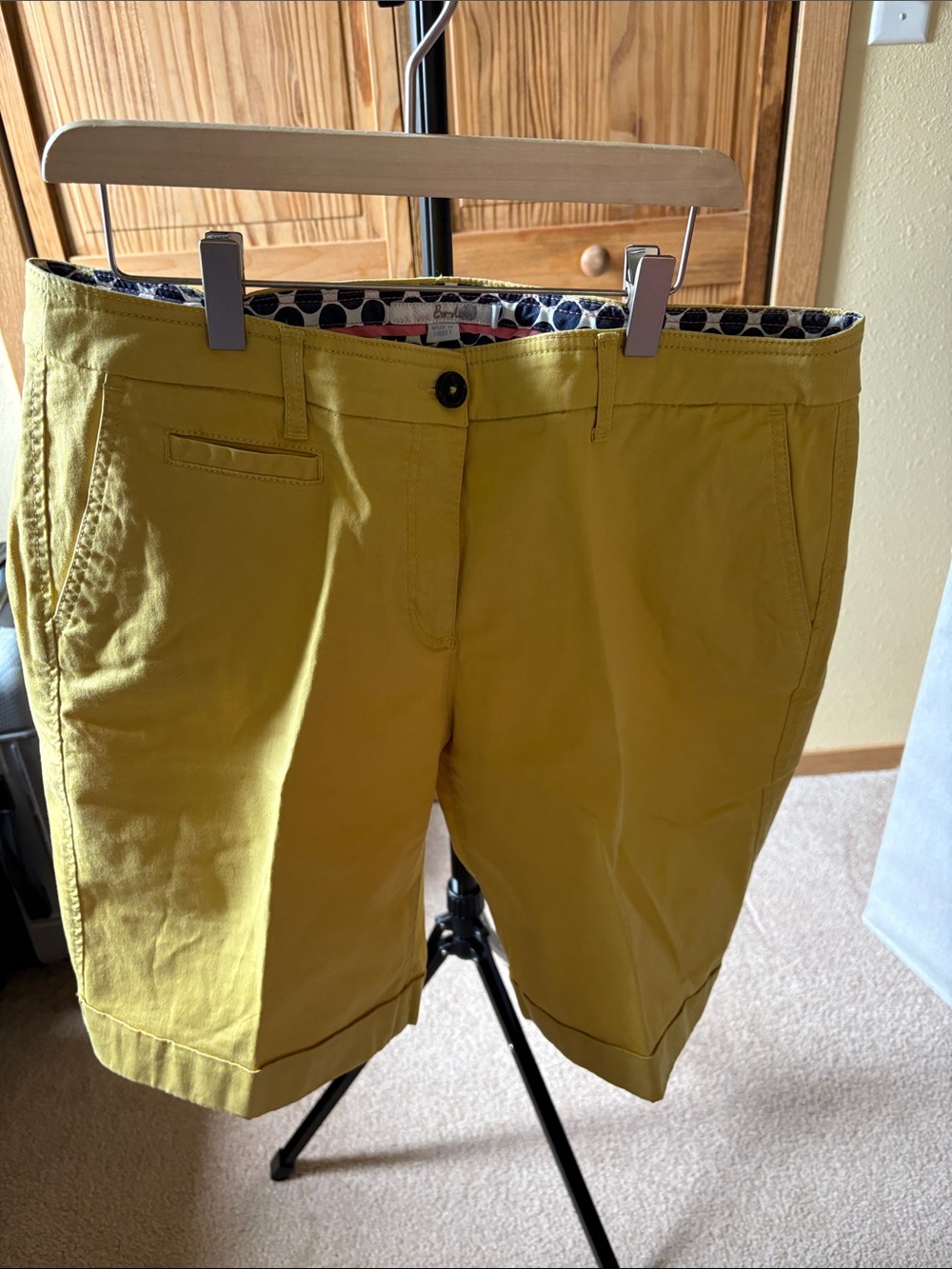 Boden Mustard Yellow Women’s Bermuda Shorts